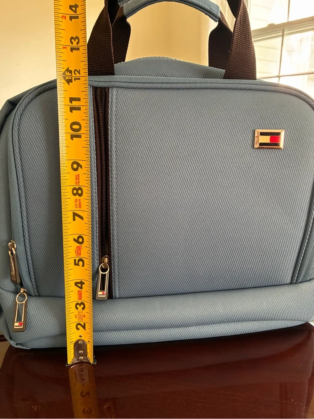 Men's Blue Travel & Laptop Carry Bag - Structured Briefcase Style
